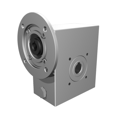 Clean-Geartech VFI I45, worm gear Ø18, 102:1, input 71B14, B3, OF320, stainless steel