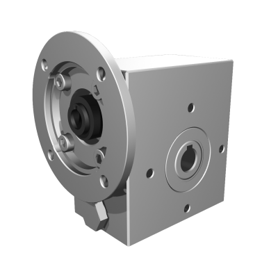 Clean-Geartech VFI I30, worm gear Ø14, 100:1, input 63B14, B3, OF320, stainless steel
