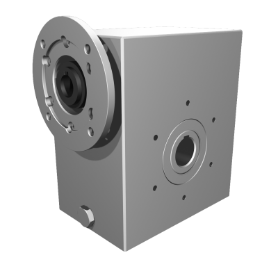 Clean-Geartech VFI I85, worm gear Ø35, 14:1, input 90B14, B3, OF320, stainless steel
