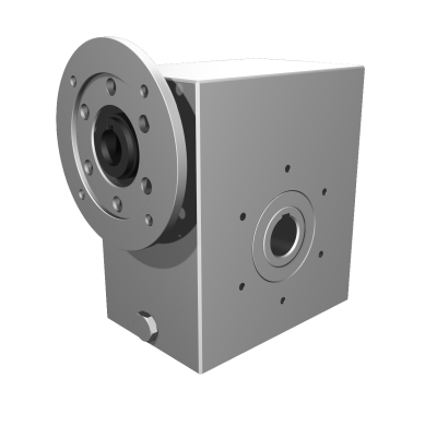 Clean-Geartech VFI I85, worm gear Ø35, 14:1, input 100/112B14, B3, OF320, stainless steel