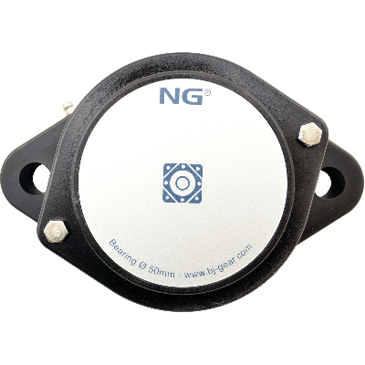 NG wasserdicht Flanschlager F2 Ø50, 2-Loch, geschlossen Deckel