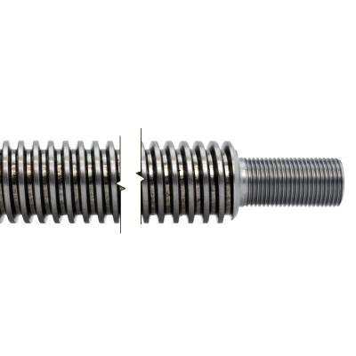 TR24x5 Trapezoidal spindle cut to length, male thread, M16x1.5